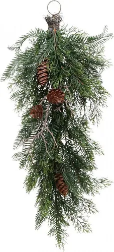 Künstliche Weihnachtszweige zum Aufhängen - Tannenzweige Deko - Christbaum- & Feiertagsschmuck, ideal für festliche Dekoration und langlebige Nutzung ohne Pflegeaufwand.