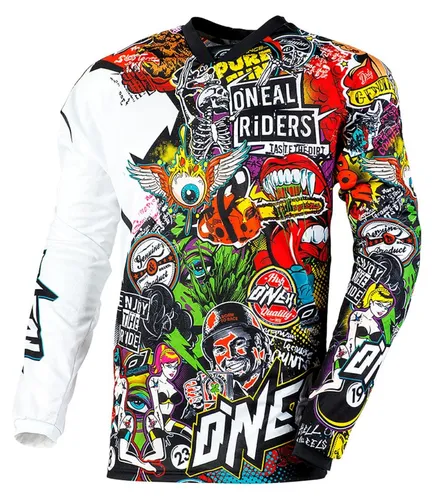 O'Neal Mayhem Crank Jersey, weiß-rot, Größe S für Männer von O'Neal