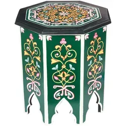 Orientalischer Beistelltisch Blumenhocker Gargar Grün in grün von Marrakesch Orient & Mediterran Interior