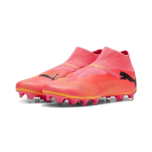 Puma FUTURE 7 MATCH+ LL FG/AG - orange - Fußballschuhe mit PWRTAPE und elastischem Strickmaterial für perfekten Sitz und Agilität. Ideal für Spielmacher, die in jedem Spiel glänzen wollen.