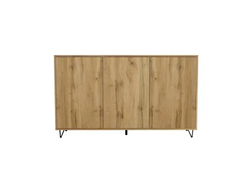 InnoFurn Sideboard Elisa, Kommode mit 3 Türen Push-to-Open, Made in Germany, Moderner Schrank