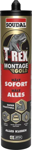 Soudal T-Rex Montagekleber Gold 415 g – Starker Kraftkleber für vielseitige Anwendungen