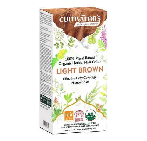 Cultivators Haarfarbe Organic Hair Color - Hellbraun 100g