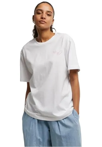 Miss Tee Damen MST312 T-Shirt „Embrace Every Moment“, Weiß, XS