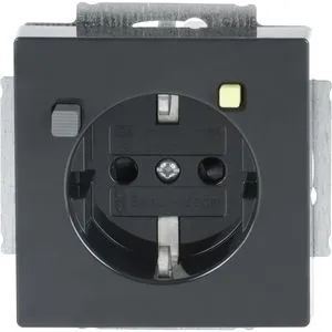 Steckdosen-Einsatz FI-Schukomat anthrazit von Busch-Jaeger
