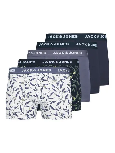 JACK & JONES Herren Jacharvey Trunks 5 Pack Boxershorts - Retroshorts für Herren im praktischen 5er-Pack, mit elastischem Taillenbund für optimalen Tragekomfort und perfekten Sitz.