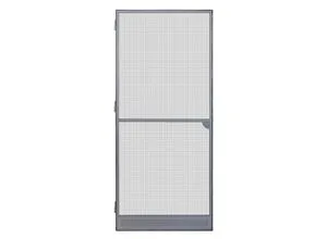Schellenberg Fliegengittertür Premium 120 x 240 cm - Fliegengitter für Balkon- und Terrassentüren, schützt effektiv vor Insekten mit langlebigem Aluminium-Rahmen und hochwertigem Klarsicht-Gitter.