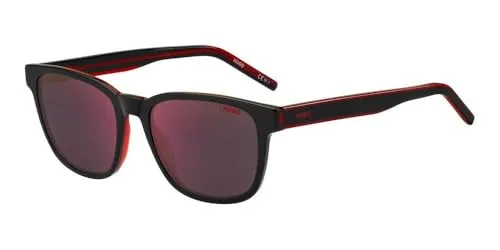 Hugo Boss Hg 1243/s Unisex Sonnenbrille - Stylische Sonnenbrille in OIT/AO Black Red, Größe 54 mm, inklusive schützendem Etui – ideal für modebewusste Damen.