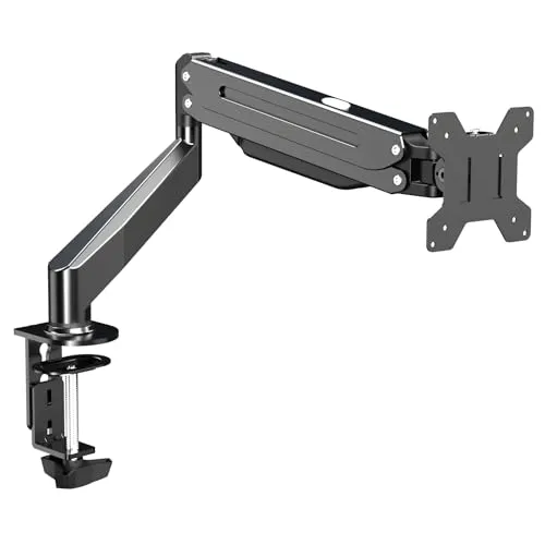 LMG Monitor-Halterung 17-32 Zoll, Gasfeder-Arm, 360° drehbar, Schwarz - Vielseitige Monitor-Halterung für 17-32 Zoll Bildschirme, ideal für ergonomisches Arbeiten. Mit Gasdruckfeder-Arm für optimale Anpassung und integriertem Kabelmanagement für einen aufgeräumten Arbeitsplatz.