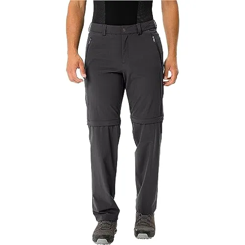 VAUDE Herren Mens Farley Stretch Zo Pants II Hose, Schwarz, 52 EU - Wanderhosen für Outdoor-Abenteuer: Strapazierfähig, wasserabweisend und mit Zip-Off-Funktion für Shorts. Ideal für aktive Touren mit hoher Bewegungsfreiheit.