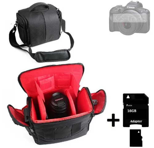 K-S-Trade Kameratasche für Canon EOS R100 – Praktische Umhängetasche für Fotografen - Hochwertige Fototasche für Canon EOS R100 mit Reißverschluss und viel Stauraum. Robustes Nylonmaterial schützt Ihre Kamera und Zubehör optimal. Ideal für unterwegs!