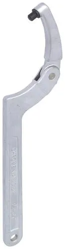 KS Tools Gelenk-Hakenschlüssel mit Zapfen, 114-158 mm - 517.1315 - Metallwerkzeug, flexibles Design für müheloses Arbeiten an schwer zugänglichen Stellen.