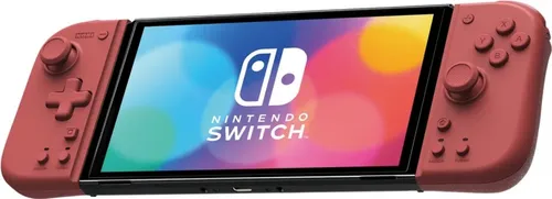 Hori Split Pad Compact Kabelloser Controller für Nintendo Switch - Apricot Red - Ergonomischer kabelloser Controller in leuchtendem Apricot Red, ideal für stundenlangen Spielspaß auf der Nintendo Switch.