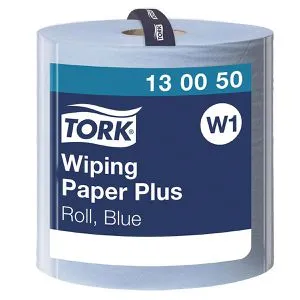 Tork 130050 W1 Putztuchrolle blau, 2-lagig von Tork