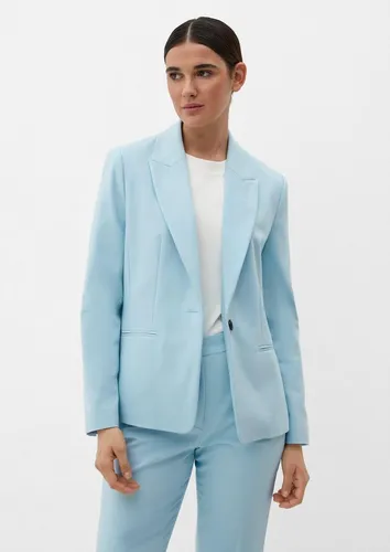 s.Oliver Jackenblazer Indoor-Blazer Blazer aus Baumwollmix