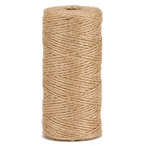 La cordeline Jute-Schnur, natürlich, Ø 1,5 mm ± 100 m, für Garten, Basteln, Basteln, BJN100, Natur
