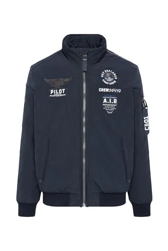 CAMP DAVID Outdoorjacke mit Ärmeltasche blau L (52/54) von CAMP DAVID