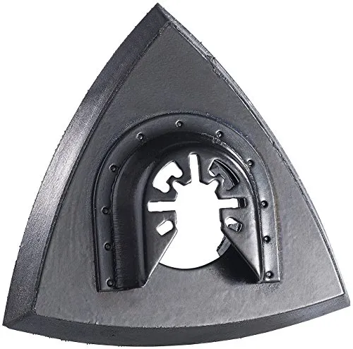 AGT Professional Schleifscheiben: Dreieck-Schleifteller für Multitools, 93 mm, Schnellspann-Aufnahme (Schleifplatte, Tellerschleifer, Schleifer)