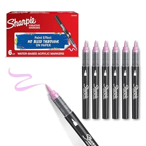 Sharpie ACRYLIC CREATIVE MARKER BRUSH TIP ROSE PINK