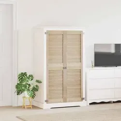 vidaXL Schranktür 2er Set aus massivem Kiefernholz - Zubehör für Möbel: Elegante Schranktüren aus massivem Kiefernholz für modernen Stil und langlebige Nutzung. Perfekt für Schlafzimmer und Wohnzimmer.