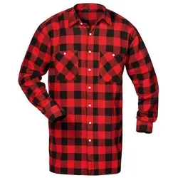 SONORA Flanell-Hemd, Rot/Schwarz Kariert, CRAFTLAND® 1/1 Arm 105cm Gr.M
