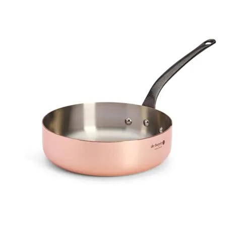 De Buyer 6462.24 Sauteuse aus Edelstahl, 27,9 x 20,1 cm - Hochwertige Sauteuse aus Edelstahl, ideal für gleichmäßiges Garen und perfekte Brateigenschaften, perfekt für kreative Kochabenteuer.