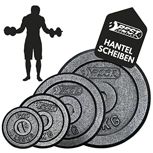 BEST SPORTING Gewichte Hantel PRO I Hantel Gewichte Set 1,25kg bis 10kg - Hanteln - Robuste Gusseisen Gewichte für effektives Hanteltraining, ideal für individuelles Training und Anpassung an deinen Fortschritt.