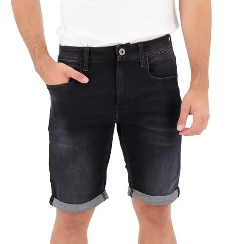 G-STAR RAW Herren 3301 Slim Short - Herren-Shorts mit mid waist und knielangem Beinsaum, ideal für lässige Sommerlooks und bequemes Tragen.