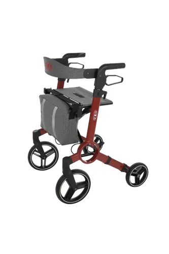 Aluminium Rollator Antar AT51054 - Faltbar und leicht, nur 7,3 kg - Der Aluminium Rollator Antar AT51054 überzeugt durch sein geringes Gewicht und die praktische Faltbarkeit. Mit verstellbaren Haltegriffen und Ablagefach für mehr Komfort im Alltag.