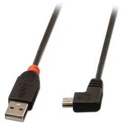 Lindy 31971 USB Kabel USB 2.0 1 m USB A Mini-USB B 0,48 Gbit/s Schwarz