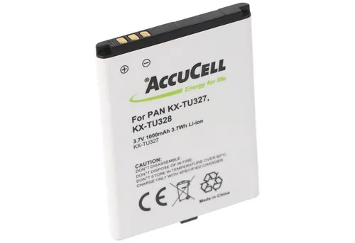 AccuCell Akku für Panasonic KX-TU327, KX-TU328, KX-TU339BJ-LT100010 3,7 Volt 1 Akku 1000 mAh (3,7 V)