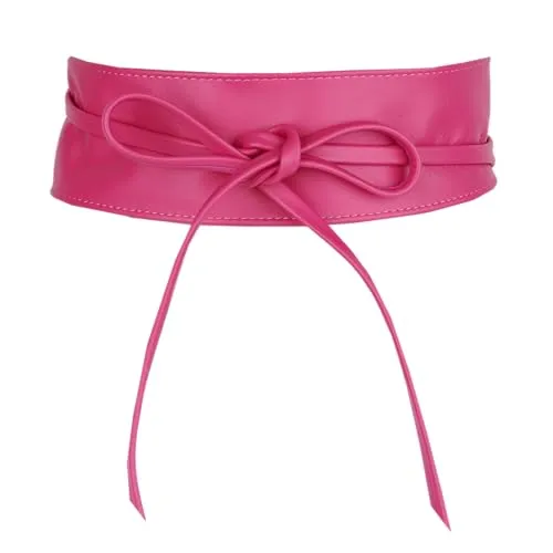 MIRROSI Taillengürtel Wickelgürtel aus Echtleder - Damen-Gürtel aus weichem Rindsleder mit 7 cm breitem Bund, betont die Taille und sorgt für eine feminine Silhouette. Ideal für vielseitige Kombinationen und höchsten Tragekomfort.