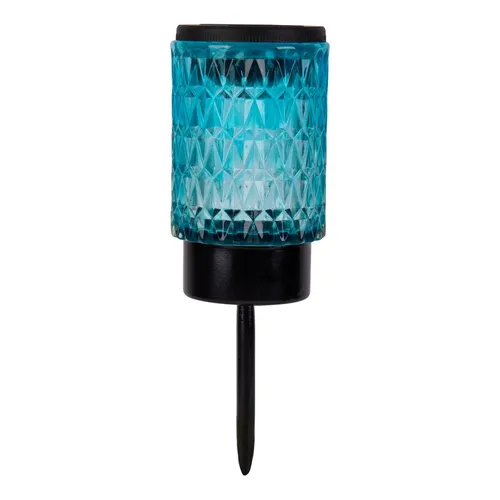 Light & More LED Solarleuchte Erdspieß blau