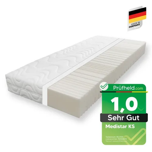 Komfortschaummatratze Medistar KS - 90x200 cm, 21 cm hoch, ausgezeichnet mit