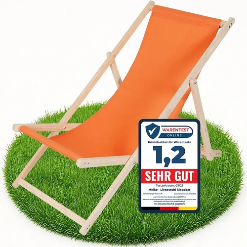 Mucola Gartenstuhl Strandliege mit Sicherung von Mucola
