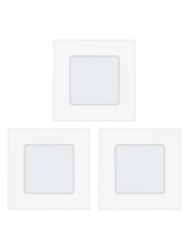 EGLO FUEVA 1 EINGEBAUT. SET 3X2.7W 3X300LM 85X85 WEISS