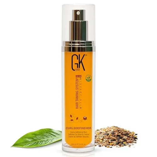 GK HAIR Global Keratin CurlsDefineHer (3.4 fl oz / 100ml) Curl Defining Cream Curl Activator/Moisturizing Cream, Frizz Control for Natural Hair