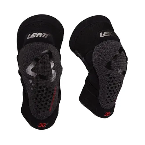 Leatt Knee Guard 3DF 5.0 Evo FastFit - Knieschoner S/M schwarz - Knieprotektor mit 3DF Technologie für optimalen Schutz beim Mountainbiken. Weiche, flexible Passform in Schwarz, Größe S/M – ideal für aktive Sportler!