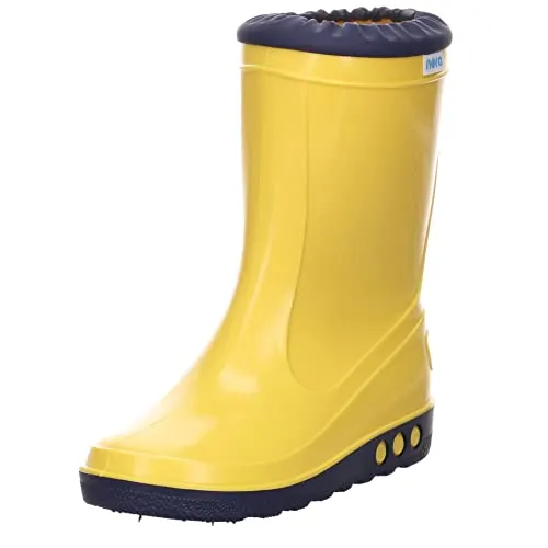 Vado Gummistiefel Nori Uni 393935383635 Gelb 25 EU - Gummistiefel für Kinder in Gelb, mit verstärktem Fußrahmen und flexiblem Laufsohle, ideal für nasse Tage und kältere Temperaturen.