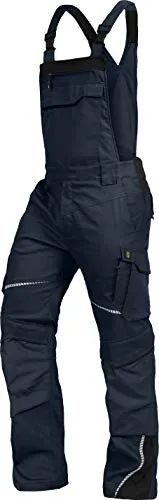 Leibwächter FLEXL Flex Line Latzhose marine-schwarz, Gr. 30 in schwarz von Leibwächter