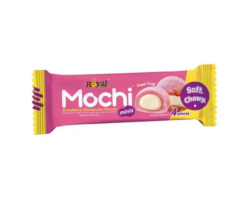Royal Family Kuchen, Royal Family Mochi Strawberry Snack Riegel Soft Chewy verpackt 40g