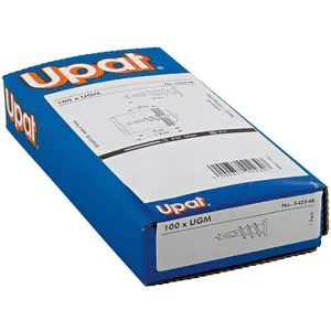Upat Dübel 542948, Metall UGM, 4,5 x 31mm, Gipskartondübel, 100 Stück