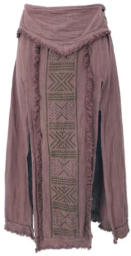 Langer Boho Panel Skirt von Guru-Shop