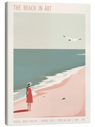 Posterlounge Wandbild The Beach In Art, Frank Daske, erhältlich als Poster, Leinwandbild, Wandsticker oder Acrylglasbild