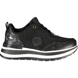 LAURA BIAGIOTTI Damen Sneakers 9238 NEBLACK, Größe 36 - Stylische schwarze Sportschuhe mit robusten Schnürsenkeln für optimalen Halt. Ideal für Sport und Freizeit, vereinen sie Komfort und modernes Design.