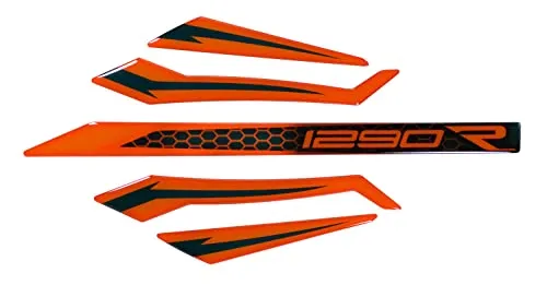 Tankpad Grafikkit kompatibel für KTM 1290 Super Duke R Orange Blau X550148