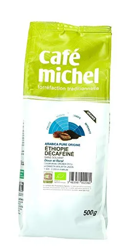 Produktbild Entkoffeinierte Kaffeebohnen Arabica Äthiopien Fair Trade Bio 500 g - Cafe Michel