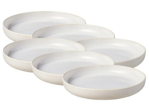 like. by Villeroy & Boch Teller-Set Crafted Cotton Teller tief 21,5cm Set6, Premium Porcelain