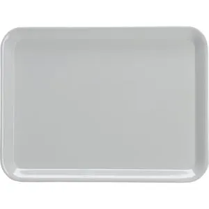 Zeller Serviertablett 26697, eckig, 43,5 x 32,5 cm, aus Kunststoff, grau