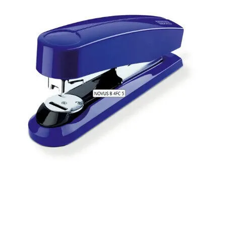NOVUS Heftgerät B4 FC blau Flat-Clinch bis 50 Blatt f. Klammern 24/6 bis 26/8